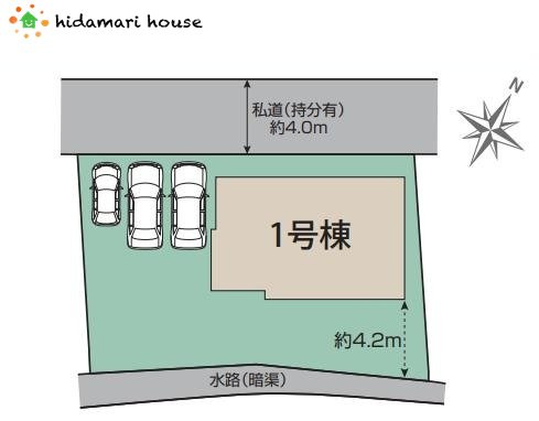 鴻巣市松原4丁目　新築戸建　ブルーミング01の区画図