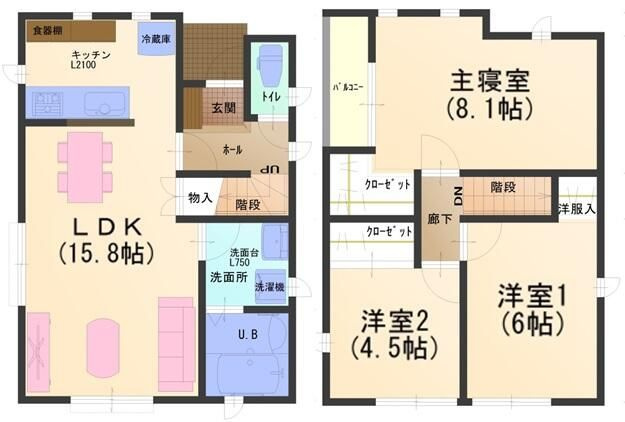 【間取り】 | 北本二ツ家ドリームハウス