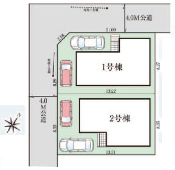 グラファーレ成田市並木町3期の区画図