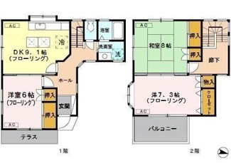 【間取り】 | テラス上峰