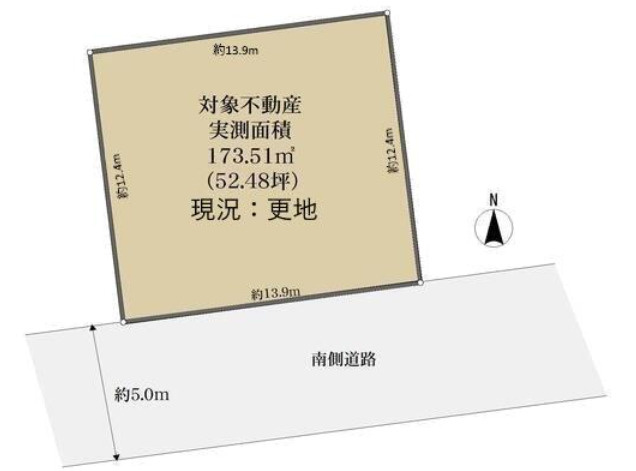 北区庭瀬　1区画