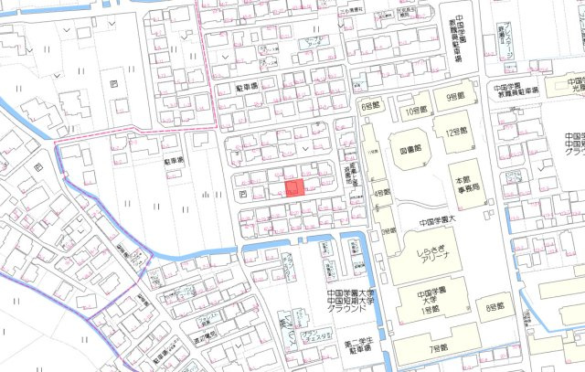 北区庭瀬　1区画の地図