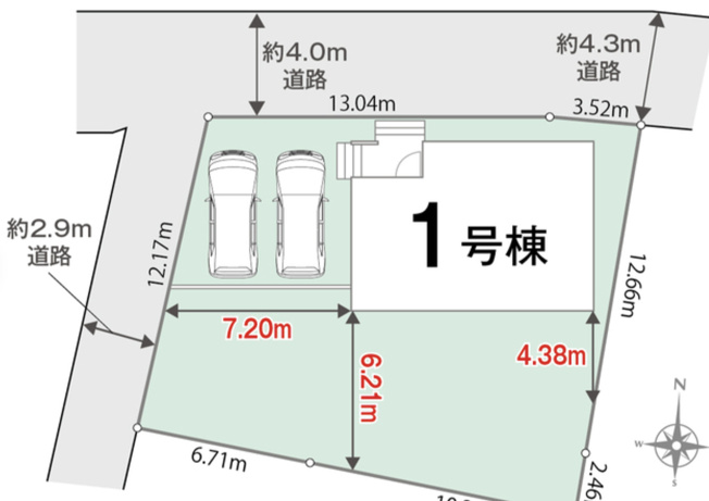 【区画図】 | 加須市東栄2丁目　01期　LiGNAGE-NEX-G　新築戸建　全1棟　1号棟