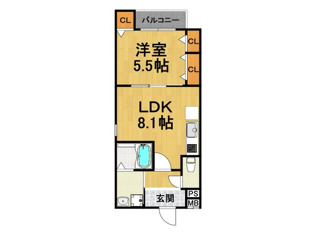 フジパレスJR西宮駅北の間取り