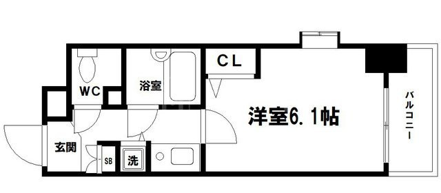 リーガル西天満の間取り
