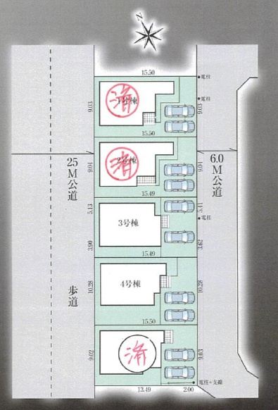 グラファーレ千葉市緑区誉田町1丁目9期の区画図