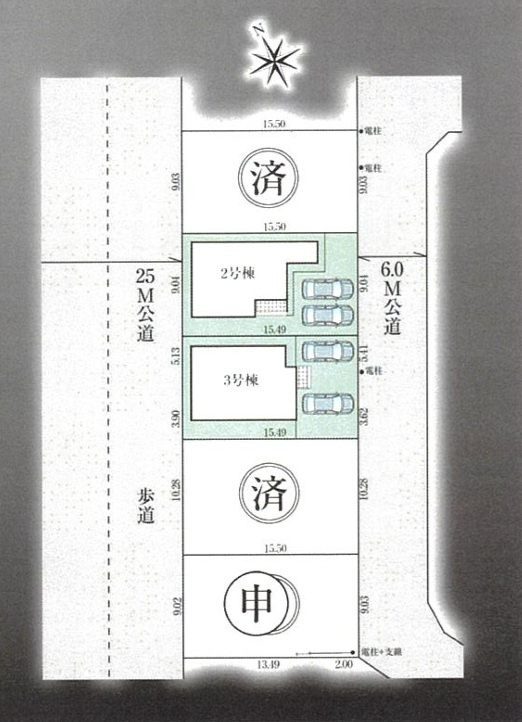 グラファーレ千葉市緑区誉田町1丁目9期の区画図