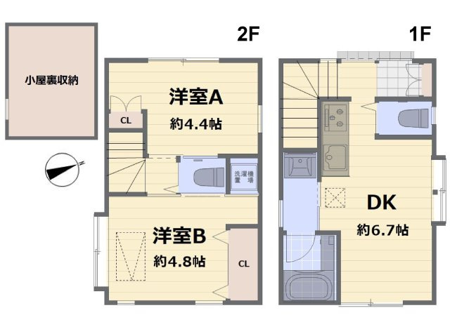 杉並区阿佐谷南２丁目　中央線　高円寺駅　新築戸建の間取り