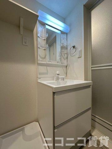 葛飾区柴又５丁目のアパートの洗面所|別号室イメージの為、現状を優先致します。