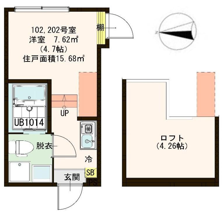 葛飾区柴又５丁目のアパートの間取り