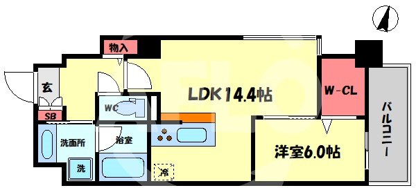 PONTE CIELO　滝川小学校の間取り|PONTE CIELO　開放感ある間取り