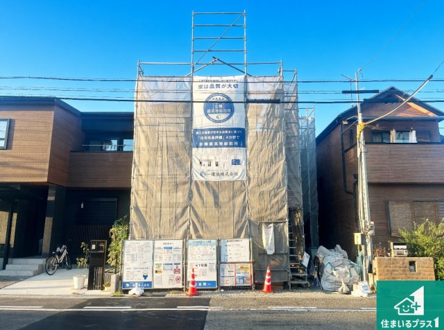 明石市藤が丘　第6期　新築一戸建ての外観|周辺は落ち着いた街並みの住宅地！子育てがしやすい住環境です！まだ未完成ですが、現地でしかわからない事もございます。是非一度ご覧ください。