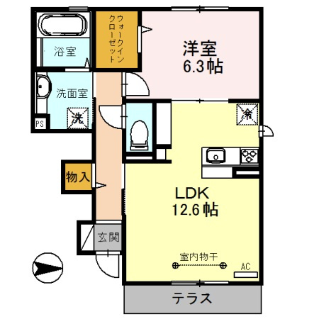 【間取り】 | ルアーナ　A棟