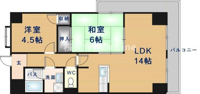 【間取り】 | フローリッシュ北田