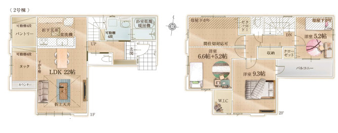 所沢市上安松14期　新築2棟