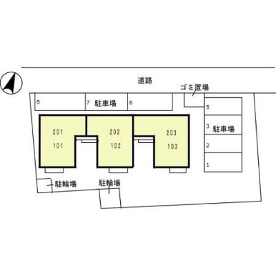 【区画図】 | プリムヴェール　八番館
