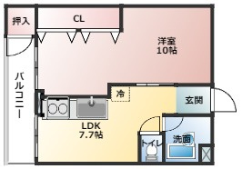 エターナルシティー公園　１号館の間取り