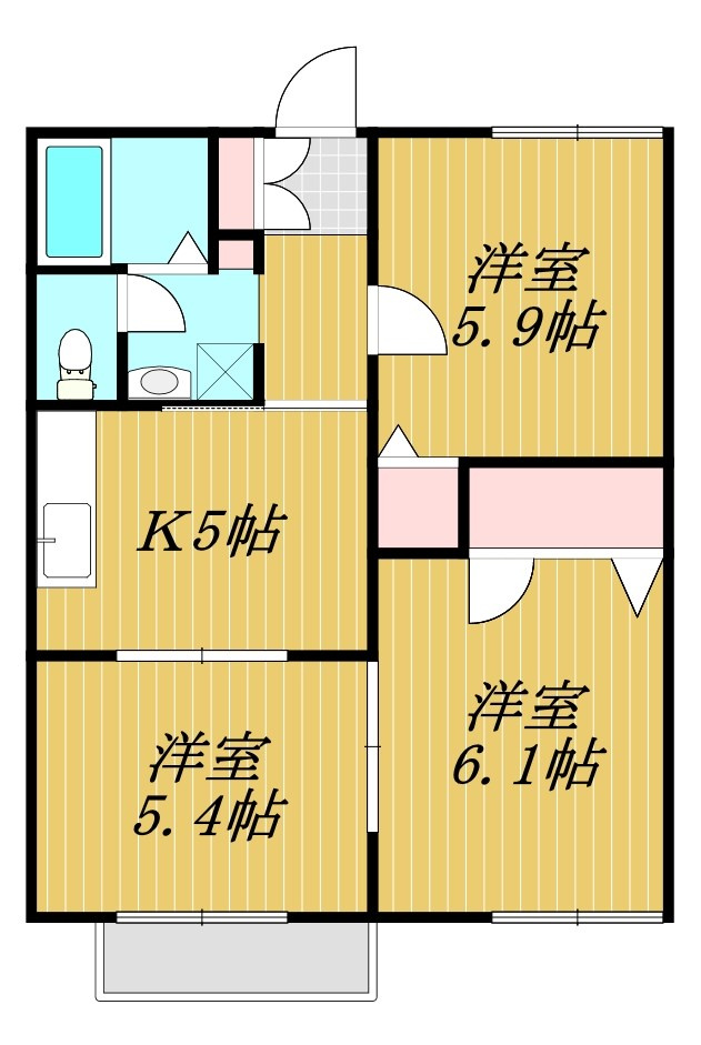 サンヴィレッジＢの間取り