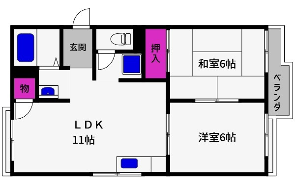 ファミール御影の間取り