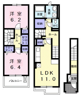 【間取り】 | ライカム壱番館 | 間取りです。