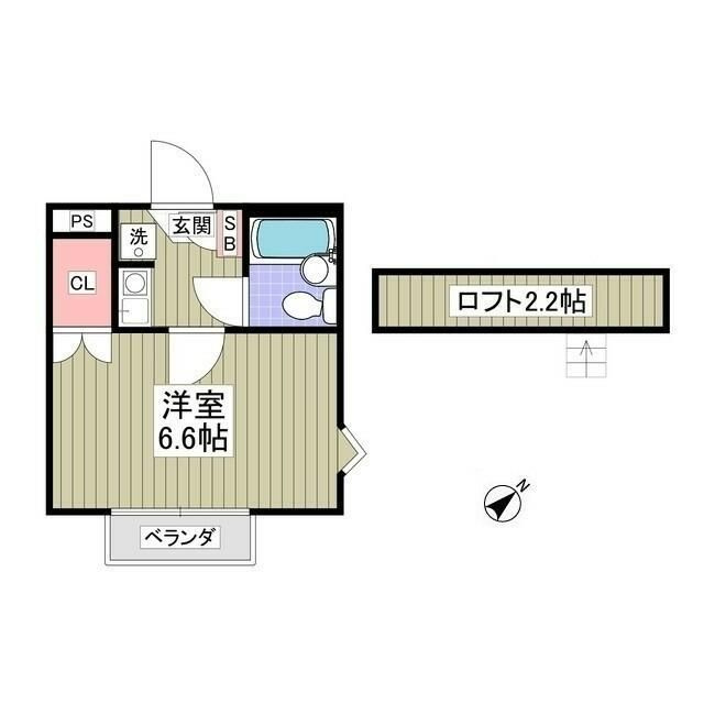 ヤングヒルズ越谷Ⅰの間取り