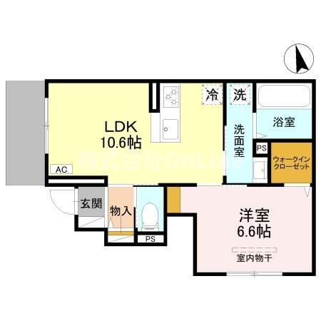 【間取り】 | D-roomあいおいⅡ
