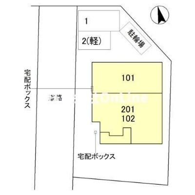 【区画図】 | D-roomあいおいⅡ