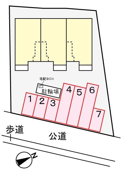 エアリエルＫの駐車場