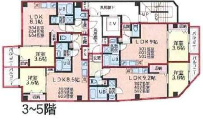 EPガーデン本中山の間取り