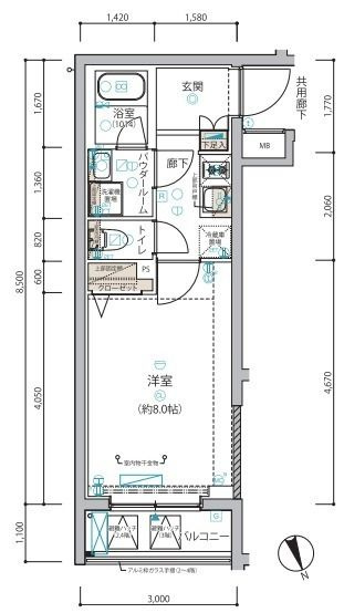 【間取り】 | ARCOBALENO HANEDAⅡ
