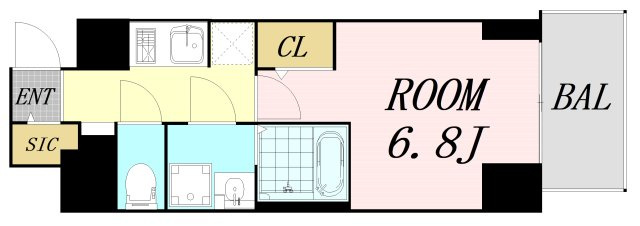 S-RESIDENCE福島玉川Tres　仲介手数料無料の間取り
