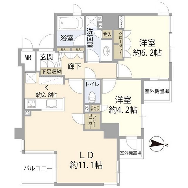 サンクタス大島の間取り