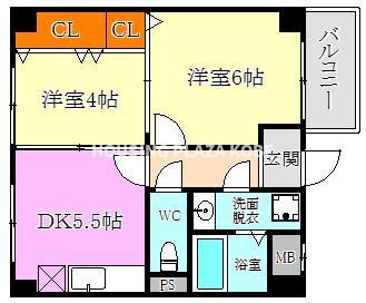 グレイスハイツ東須磨の間取り