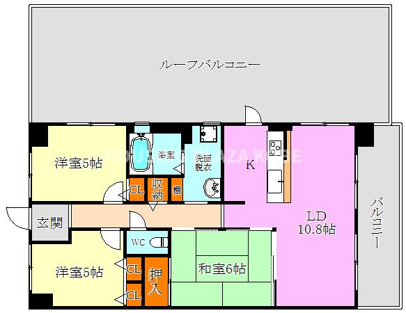 グレーシィ須磨アルテピアⅡ番街の間取り