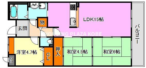 高倉山ハイツの間取り