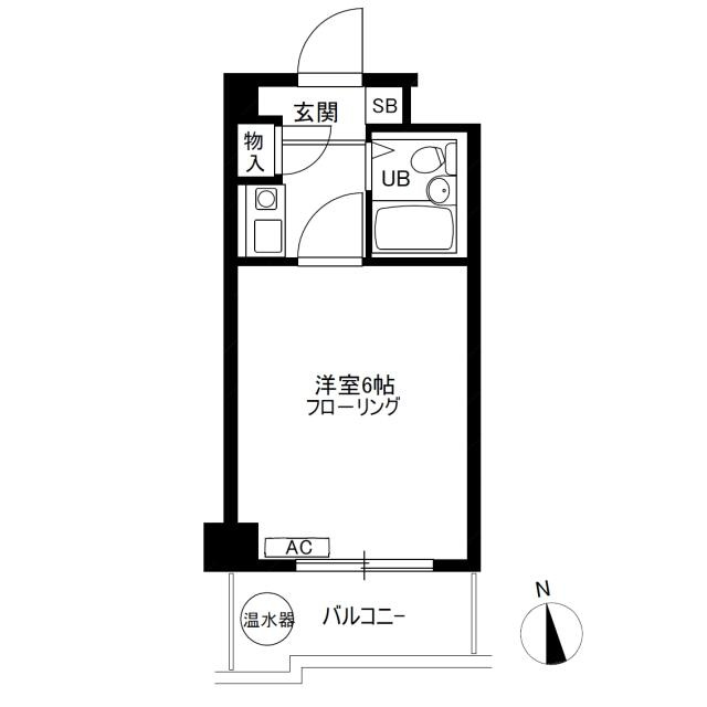 洋室６帖のワンルーム♪