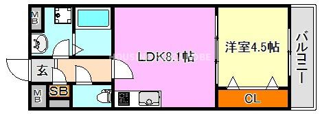 ジーメゾン平磯の間取り