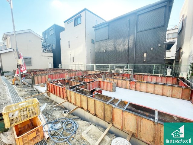 ■高槻市南松原町　新築一戸建ての外観|現在建築中！落ち着いた街並みで新生活を始めることが出来そう！周辺の物件も併せてご紹介させて頂きます！