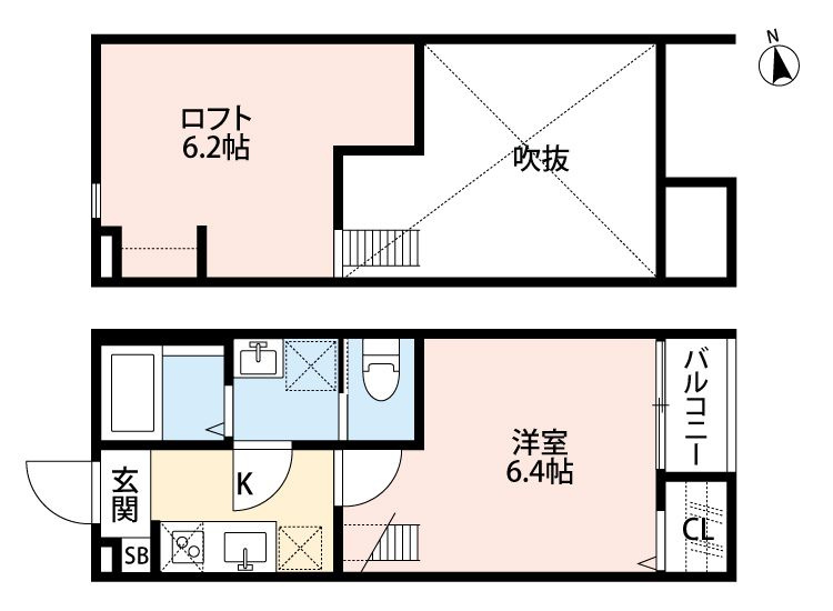 CASA MIYASHITA(カーサ　ミヤシタ)の間取り