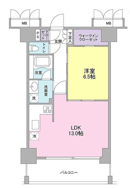 サウンド立石の間取り|間取りです。