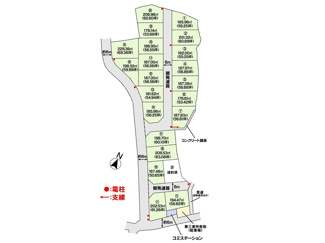 【区画図】 | 土地　グリーンハイツ金光町占見　第7期　全22区画 | 土地区画図になります。