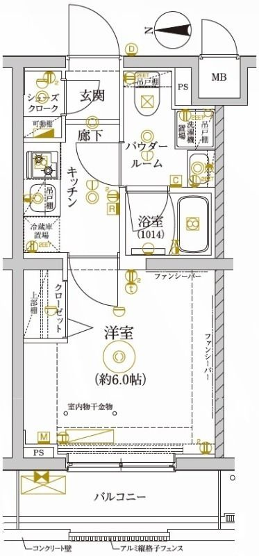 レアライズ新丸子Ⅱ の間取り