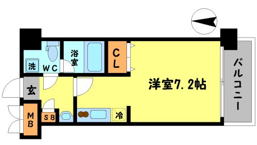 レオンコンフォート新梅田IIの間取り|レオンコンフォート新梅田Ⅱ　開放感のある間取り