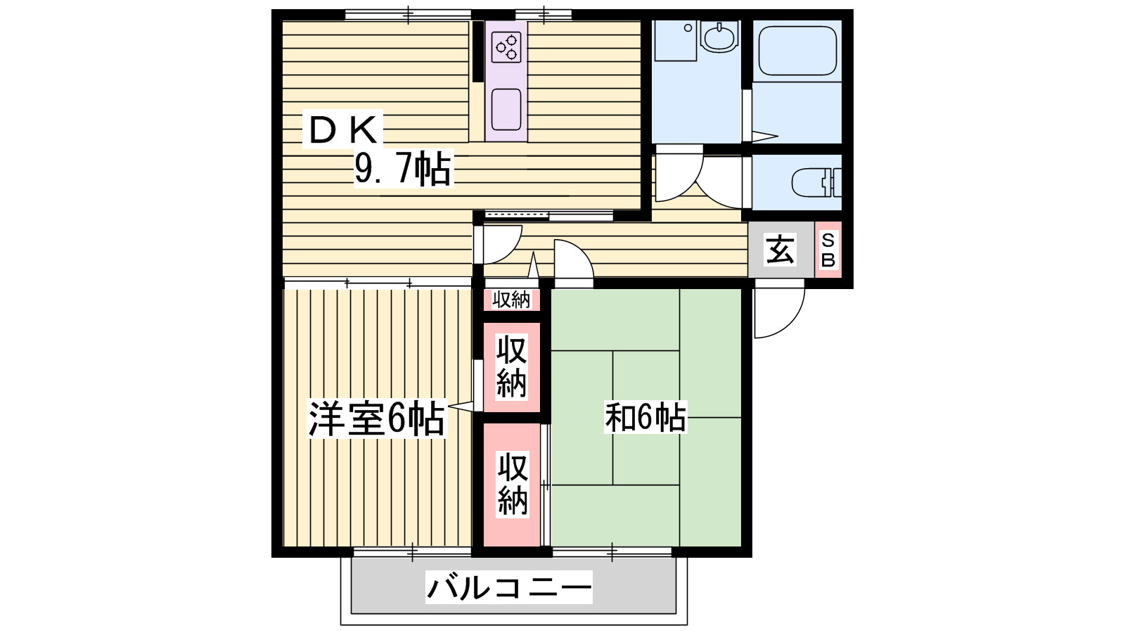 ソレーユ北条の間取り