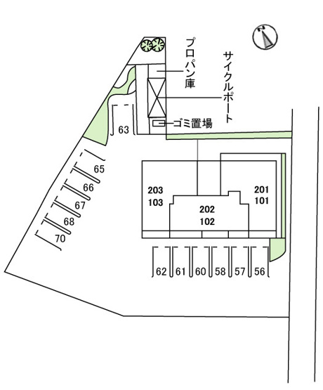 【区画図】 | クレアージュ南方