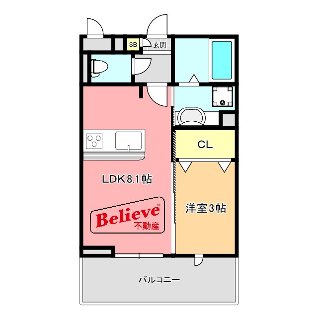 CASTILLOの間取り|使い勝手の良い間取りです♪