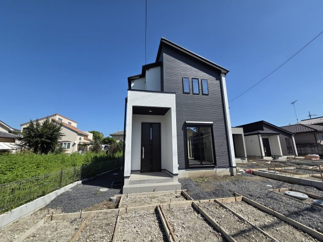 新築　太田市鳥山上町　1号棟の外観|現地写真　2026年8月完成予定！随時ご内覧可能です。お気軽にご連絡ください！
