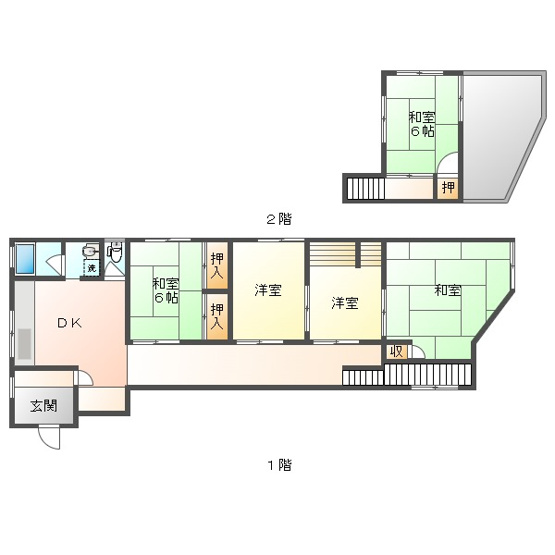 【間取り】 | 玉野市宇野3丁目戸建