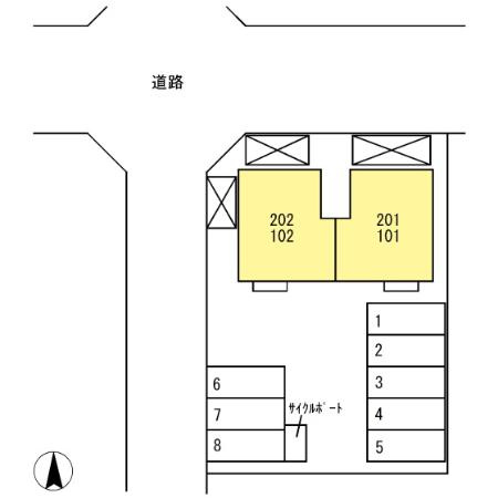 【区画図】 | セジュール大安寺
