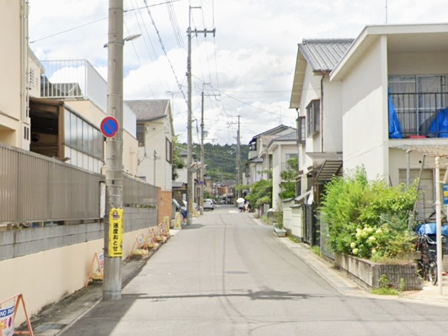 【前面道路含む現地写真】 | 山科区勧修寺柴山　売地